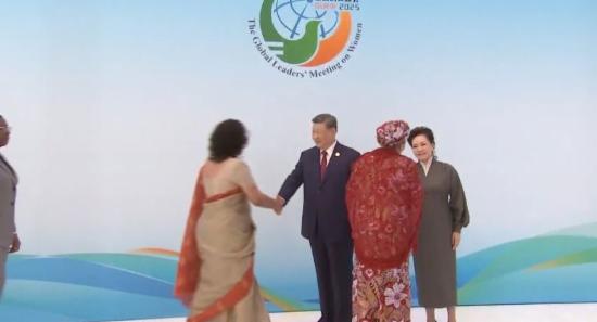 Sri Lanka PM Harini Welcomed by Xi In China